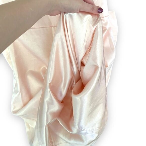 POEM BANGKOK | Pink Silk-Satin Bow Mini Dress (S) - Picture 8 of 8